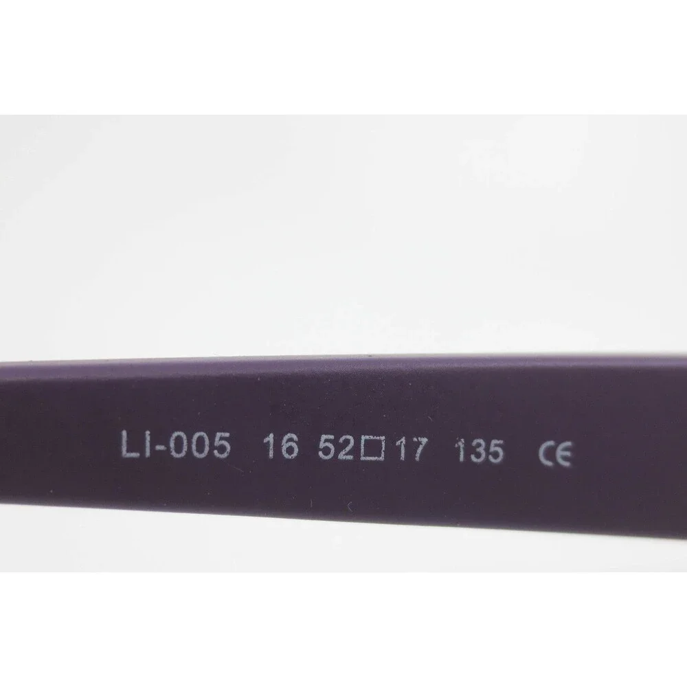 LA Ink LI-005 Purple Eyeglasses Frames Tattoo Graphic Rhinestone Skull 52-17-135